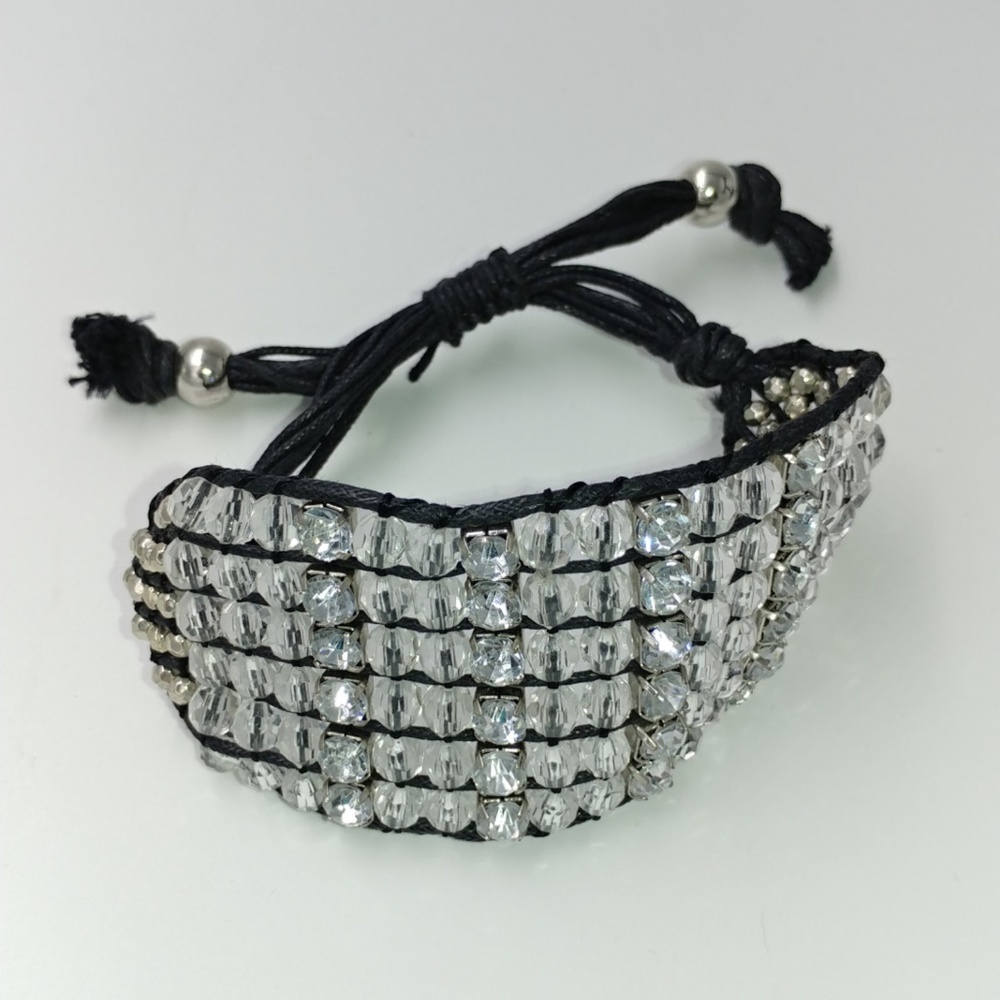 NWT Beads on Rope Drawstring Bracelet - Picture 2 of 2